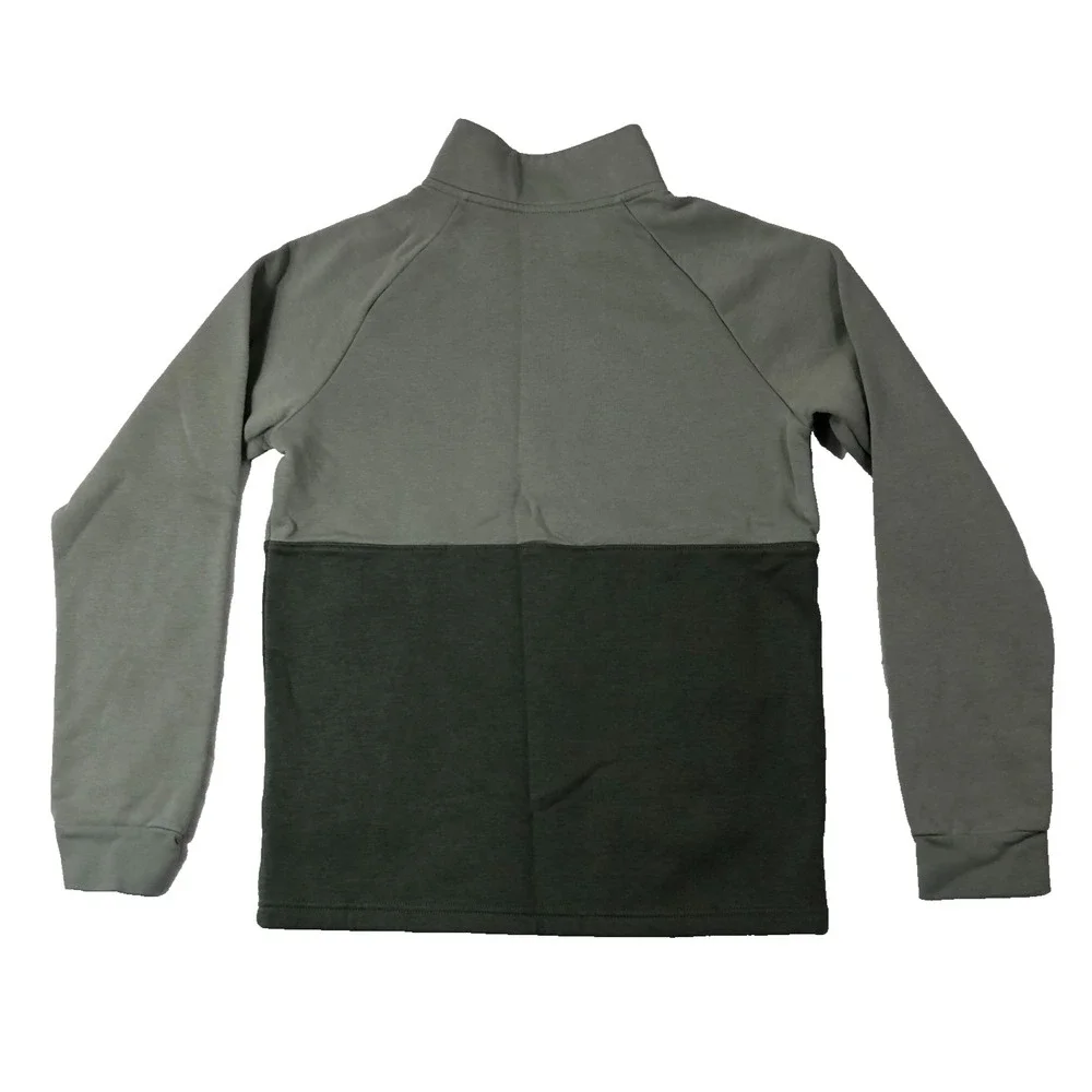 Under Armour Pullover‎ Youth Large Green Two Tone 1/2 Zip Logo Kangaroo Pocket